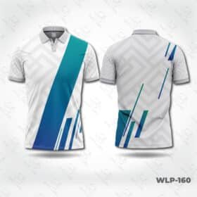 Gray N Blue Customize Polo Jersey - White Label Bangladesh