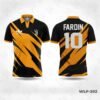Sublimated Cricket Jersey Design with Team Logo, Name, Number 1 Sublimated Cricket Jersey Design ; Golden Bell N Black Theme Polo Jersey; Customize Polo Shirts WLP-202 price in Bangladesh; Customize Polo Shirt price; Best Customize Polo Shirt Manufacturer Company in Bangladesh; Best Customize Polo Shirt Manufacturer Company; Best Custom Polo shirt in Bangladesh; Custom polo shirt Maker in Bangladesh; Custom Polo shirt Maker; Polo Shirt designer;