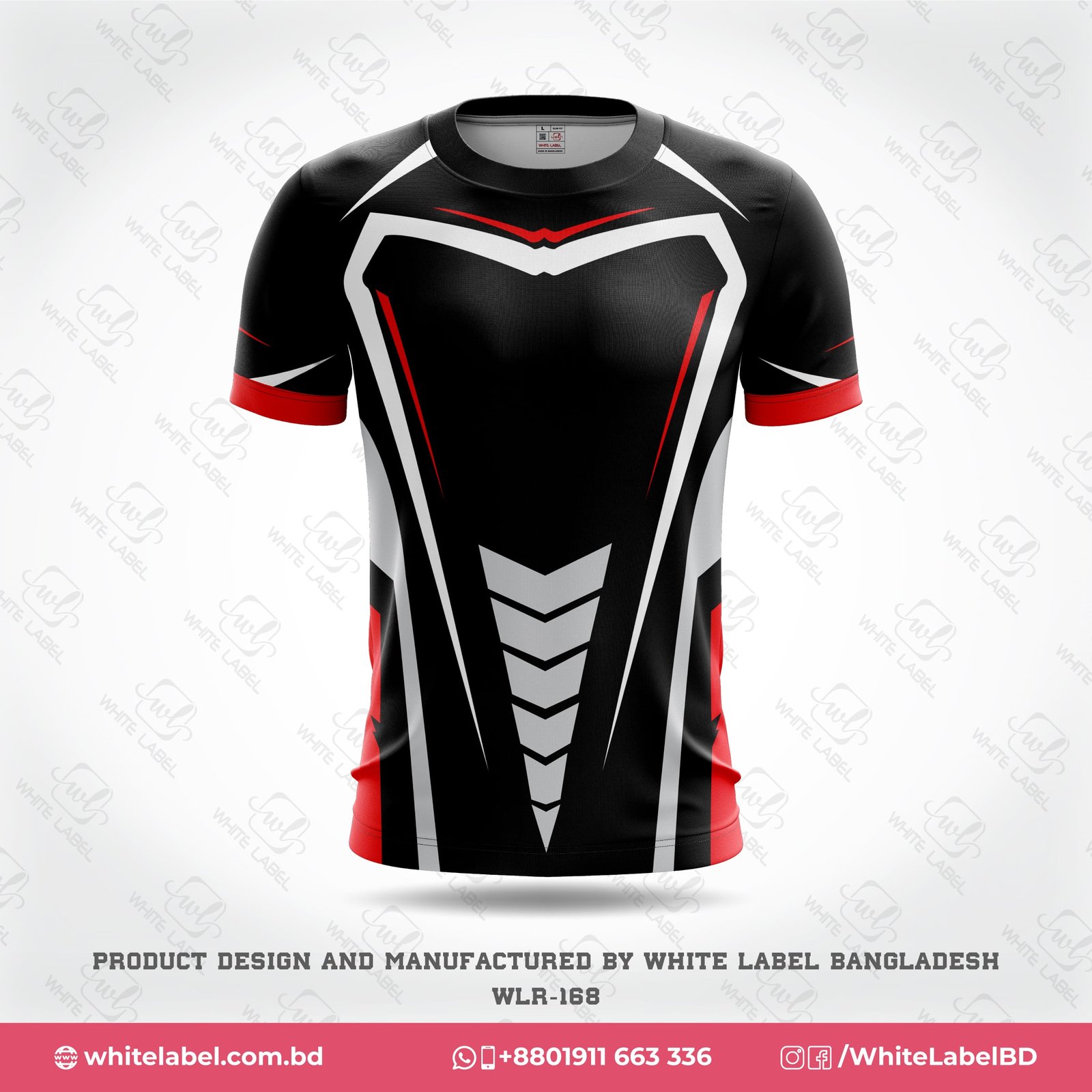 PREMIUM FIT CUSTOM SUBLIMATED JERSEY - SERIES 1 BLACK AND WHITE