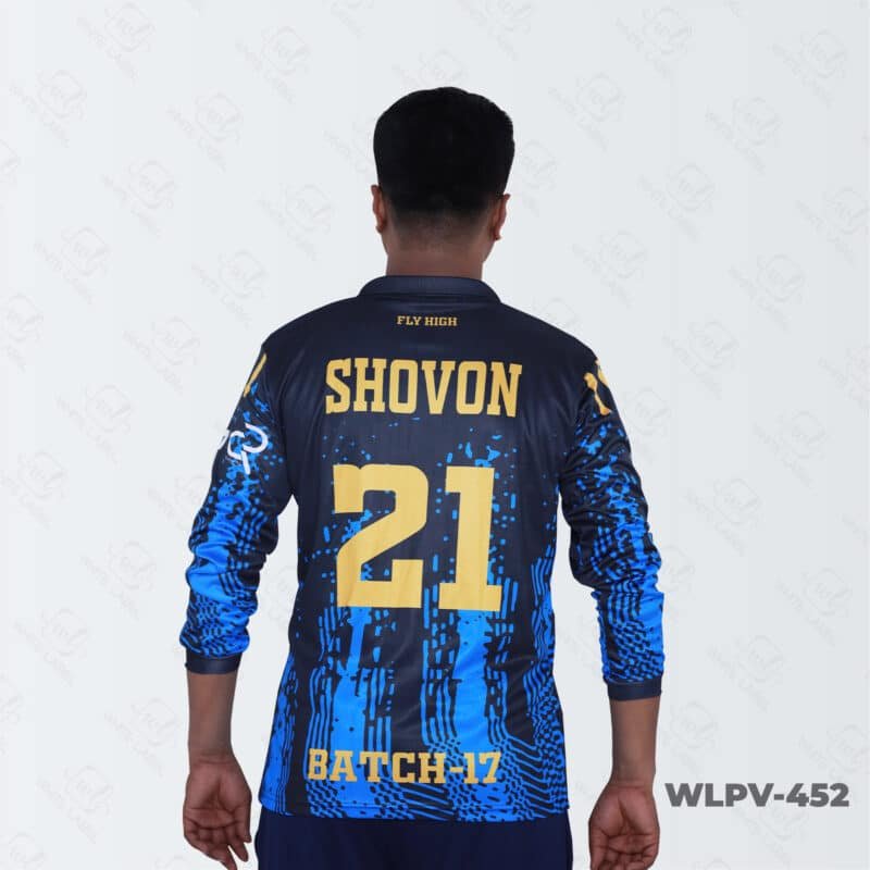 Cricket Jersey Design Full Hand with Name and Number Wear