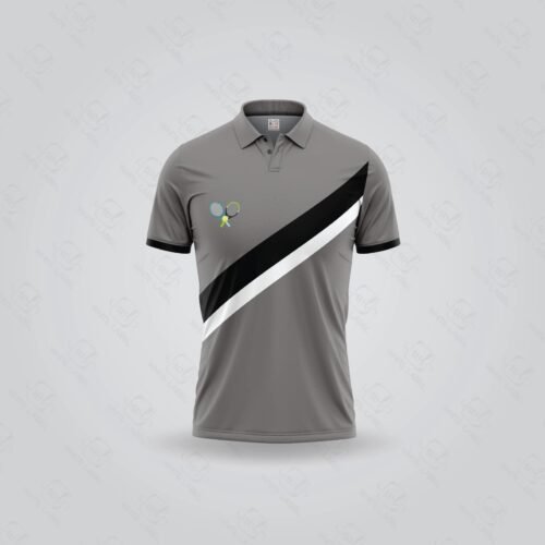 Personalized Tennis Clothing; Custom Tennis Clothing; customize tennis jersey manufacturer; tennis jersey price in bd; gray with black step tennis jersey; sublimation tennis jersey maker in bd; custom made tennis jersey manufacturers; professional tennis player polo t shirt; sublimation polo t shirt making company in bd; polo tennis jersey manufacturer company; sublimation tennis clothing in bd; printed polo tennis jersey maker in bd; sublimated tennis polo jersey price; personalized polo jersey; gray color polo tennis jersey; sublimation tennis polo jersey manufacturers; White Label;