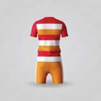 Make Your Own Customize Rugby Jersey Design; personalized rugby jersey maker; personalized rugby jersey manufacturers in yorkshire; yellow red customizable rugby sublimation jersey; custom rugby uniforms maker in UK; rugby uniforms manufacturers in manchester; sublimation rugby jersey design maker; rugby uniforms design with team logo; sublimation rugby uniforms;