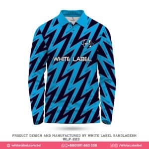 Stylish Polo Blue and Black Cricket Jersey Design with Logo-WLP-223; jersey design; premium jersey maker in usa; best jersey design in usa; sublimation jersey maker in usa; best jersey maker in usa; personalized jersey design in usa; best jersey maker in usa
