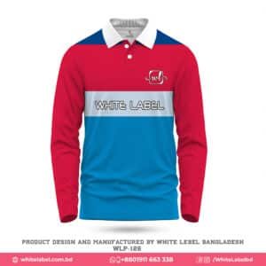 Polyester Fabrics Red Blue Cricket Jersey with Logo-WLP-126; red blue cricket jersey; best cricket jersey maker in usa; personalized jersey design in bd; premium jersey maker iuun usa; best jersey design in usa; personalized jersey design in usa