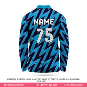 Stylish Polo Blue and Black Cricket Jersey Design with Logo-WLP-223; jersey design; premium jersey maker in usa; best jersey design in usa; sublimation jersey maker in usa; best jersey maker in usa; personalized jersey design in usa; best jersey maker in usa