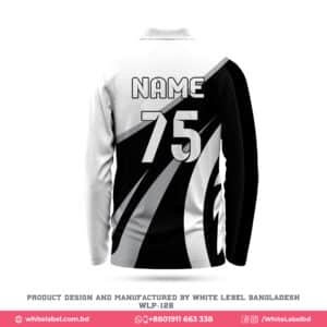 Unique Design Black White Cricket Jersey with Logo-WLP-128; premium jersey design in usa; best jersey manufacturer in usa; premium jersey design; best jersey manufacturer in usa; sublimation jersey design; custom made jersey; premium jersey design in usa
