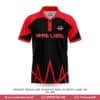 Red and Black Colour Cricket Jersey with Logo; red black cricket jersey makeer in usa; best cricket jersey design in usa; personalized jersey design in usa; best jersey manufacturer in usa; uncommon jersey design in usa; best jersey maker in usa; premium jersey design in usa; unique jersey design in usa; red and black colour cricket jersey