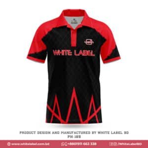 Red and Black Colour Cricket Jersey with Logo; red black cricket jersey makeer in usa; best cricket jersey design in usa; personalized jersey design in usa; best jersey manufacturer in usa; uncommon jersey design in usa; best jersey maker in usa; premium jersey design in usa; unique jersey design in usa; red and black colour cricket jersey