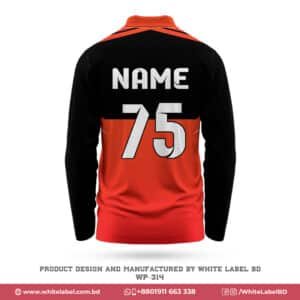 Polo Orange Black Cricket Jersey with Logo; premium design cricket jersey; best cricket jersey maker in usa; personalized jersey design in usa; best jersey maker in usa; personalized jersey design; premium design jesey maker in usa; polo sublimation jersey; sublimated jersey