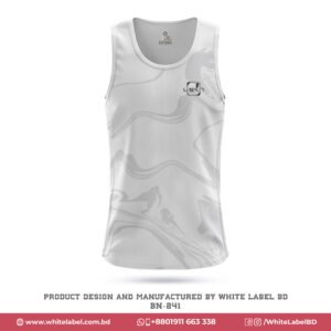 Premium Design Custom White Tank Top with Logo-BN-241; custom white tank top; premium design tank top maker in USA; sublimation tank top manufacturer in usa; personalized tank top design in usa; custom white tank top