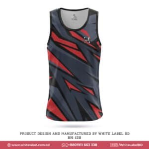 polyester tank top with logo; Custom Design 100% Polyester Tank Top with Logo