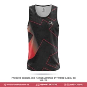 Premium Design Black Tank Top for Man with Logo-BN-176; black tank top maker in bd; black tank top maker; custom black tank top