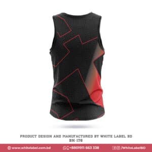 Premium Design Black Tank Top for Man with Logo-BN-176; black tank top maker in bd; black tank top maker; custom black tank top