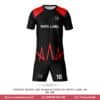 Black Soccer Uniforms for Man with Customized Logo-BN-165 1 Black Soccer Uniforms; Black Soccer Uniforms for Man; Black Soccer Uniforms for man with logo;